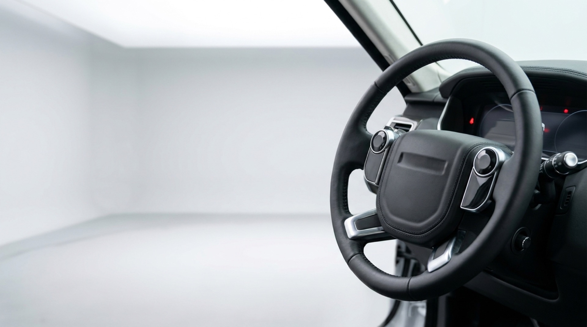 Modulo airbag nel volante di un'auto